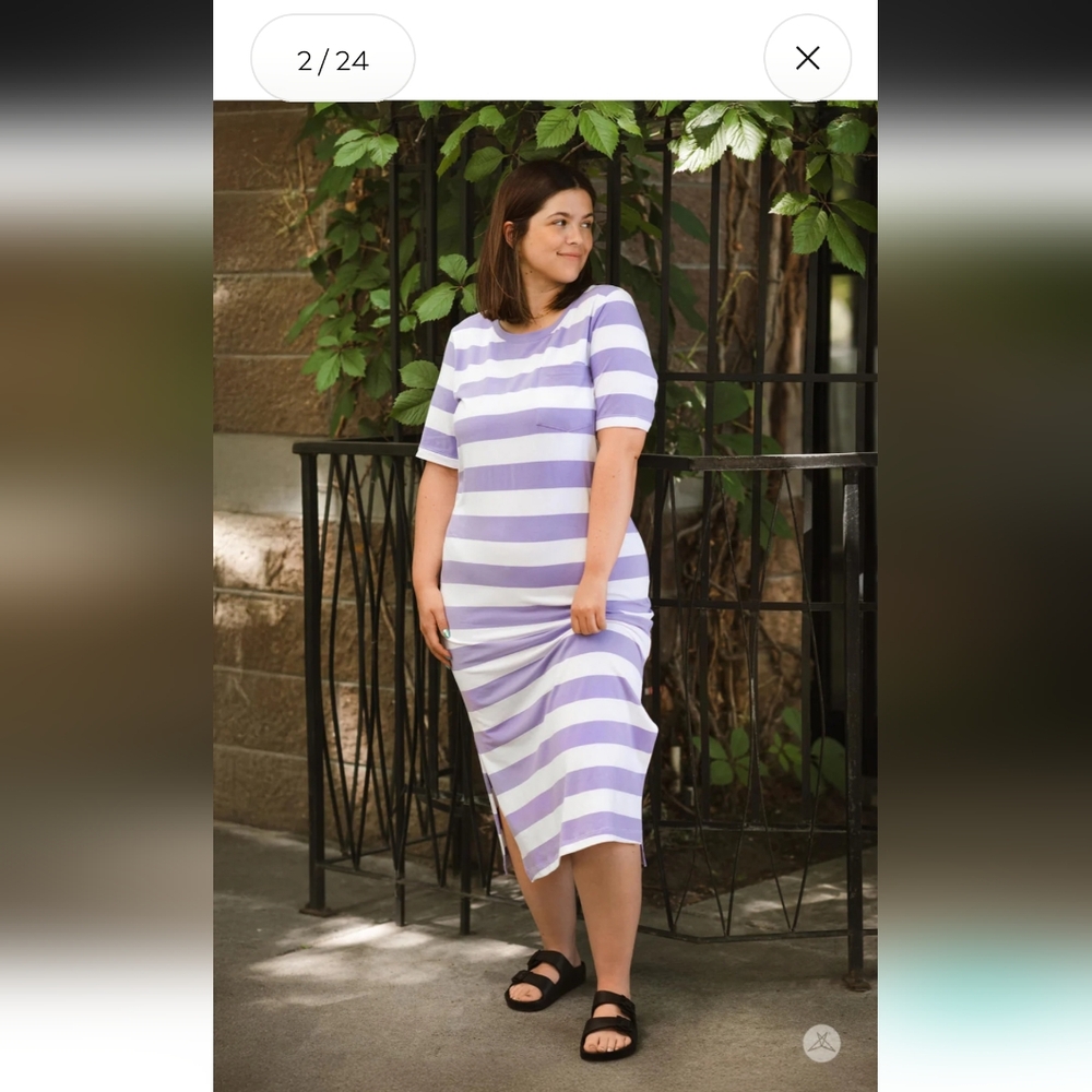 Maxi Tee Dress By Sweet Legs